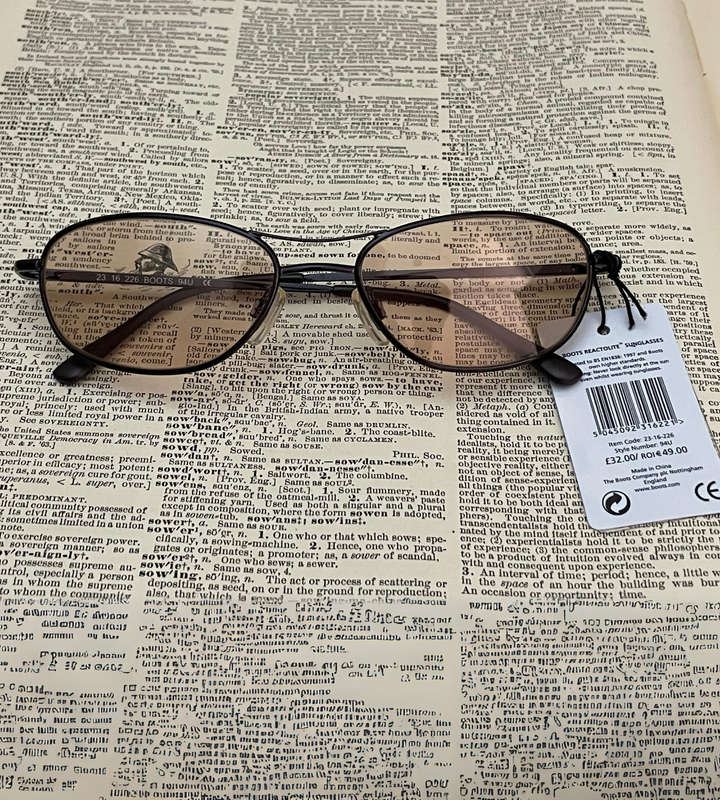 BOOTS Reactolite Sunglasses  Photochromic Lenses | Clearance | New & Unused