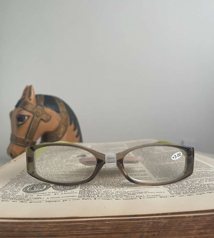 Foster Grant RFXLAA300MT +3.00 Green Floral Fashion Reading Glasses