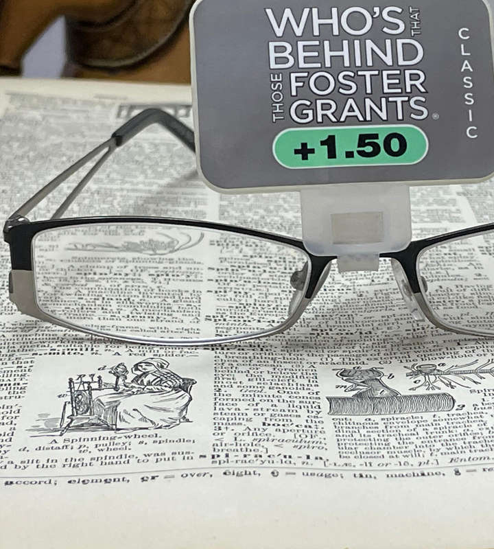 Foster Grant +1.50 Twain Reading Glasses  Modern Classic Style | L01212 | 52-19-138 | PD 62mm
