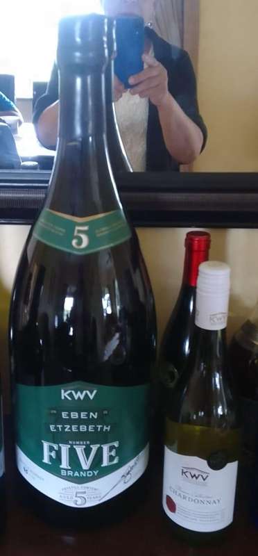 Collectors Item Autograph by Eben Etzerbeth 5 L Brandy