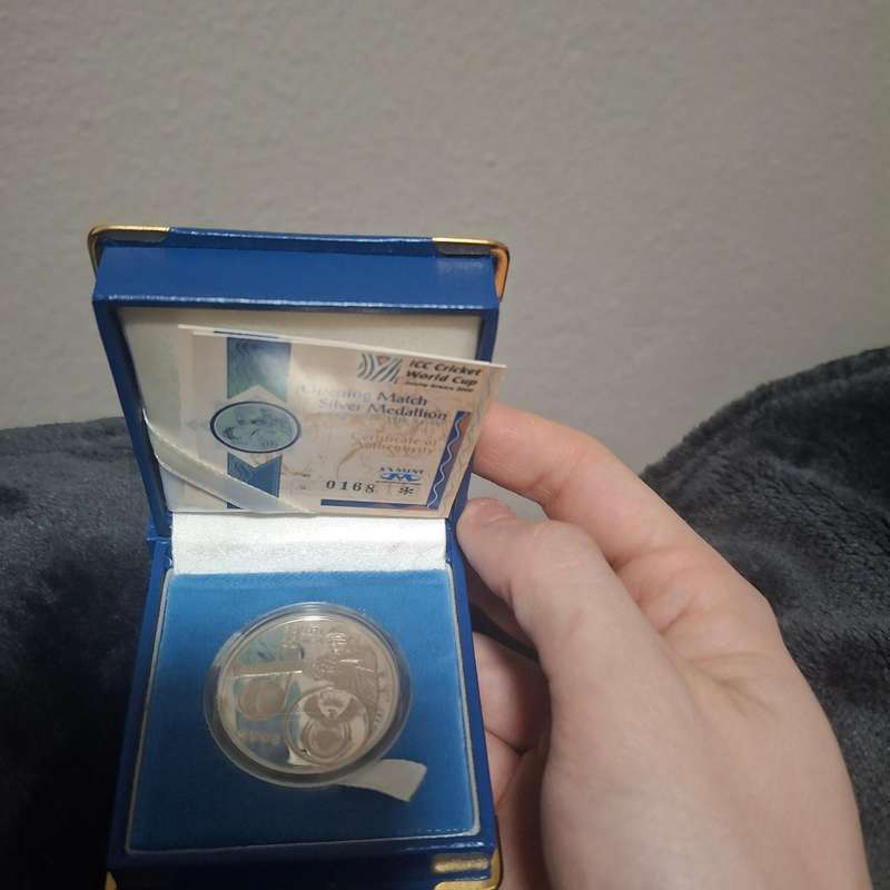2003 cricket world cup opening match sver medallion