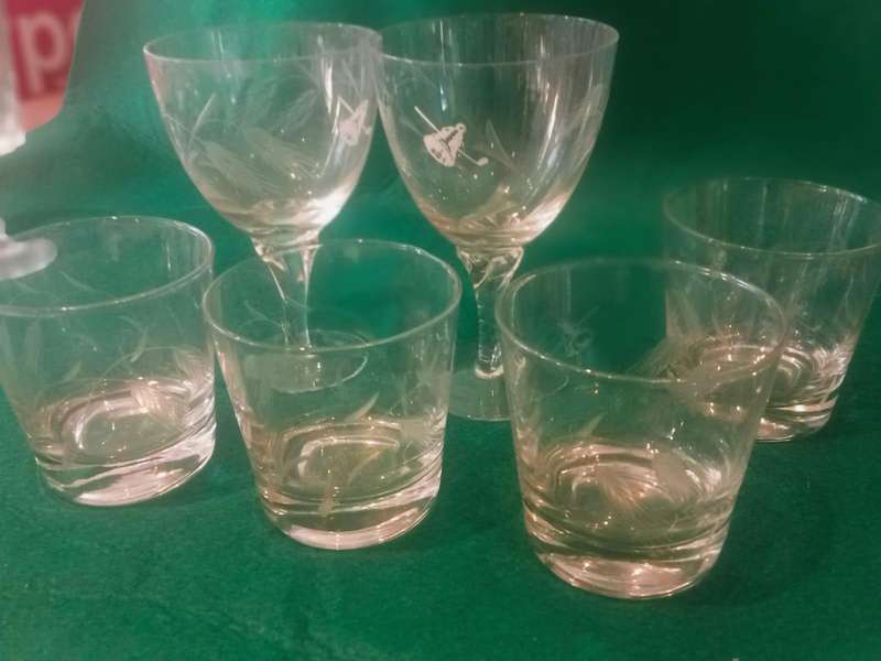 Wheat stamped glasses