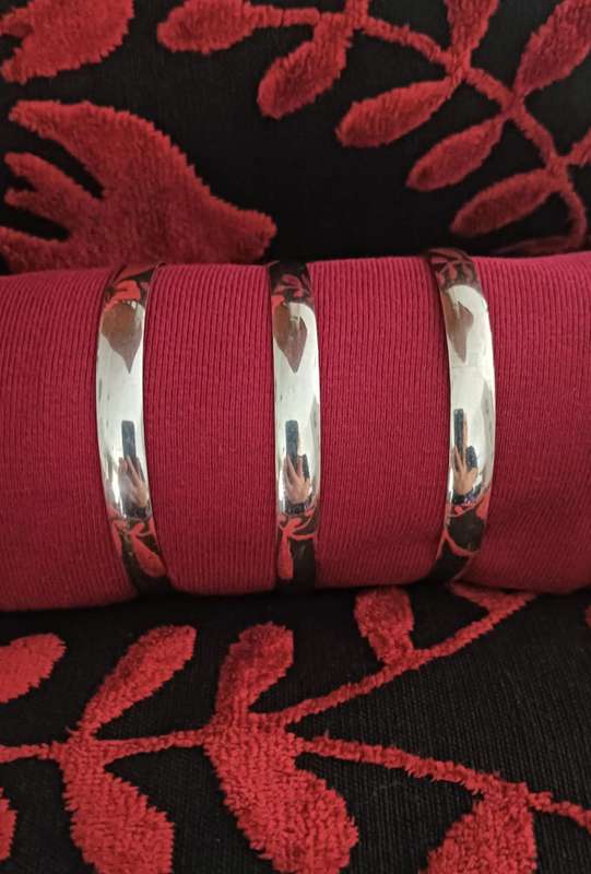 BRESCO DAIMOND  3 X SOLID 925 SILVER BRACELETS