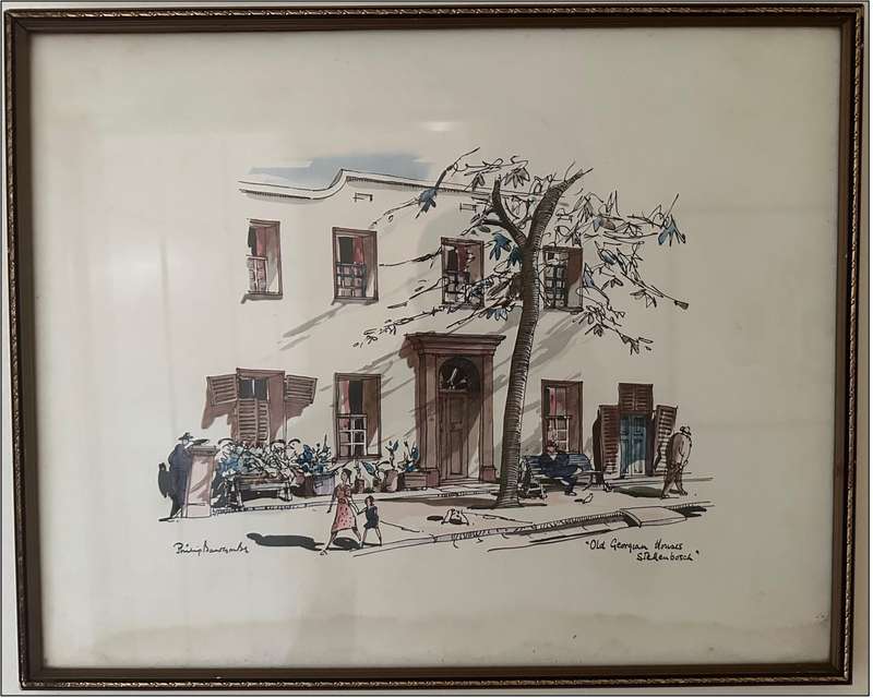 Original Philip Bawcombe Watercolours - Slave Bell and Stellenbosch