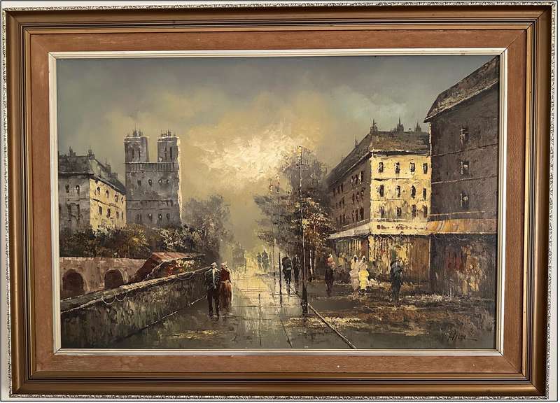 Original oil painting by Hill