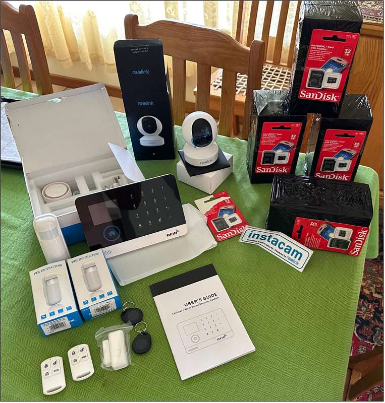 Wireless WiFi / Cellular Complete Home Security Monitoring and Alarm System