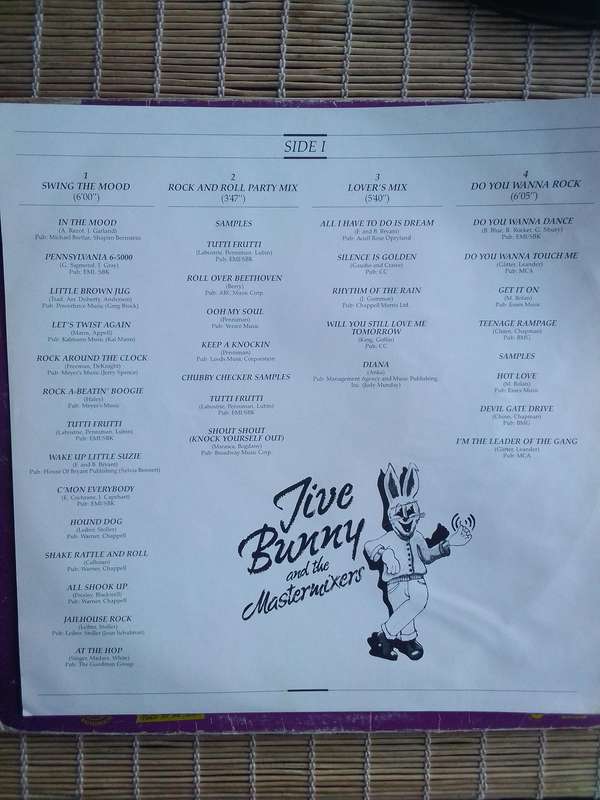 Jive Bunny & The Mastermixers - The Album (CSRL 103) Vinyl + Cover + Insert
