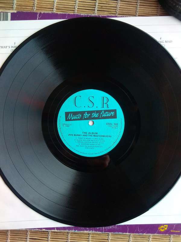 Jive Bunny & The Mastermixers - The Album (CSRL 103) Vinyl + Cover + Insert