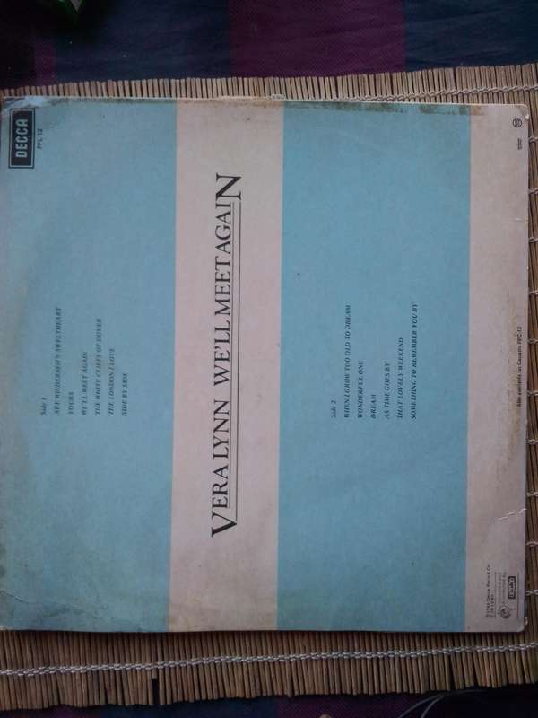 Vera Lynn - We'll Meet Again (Platinum Plus) LP Decca PPL 12