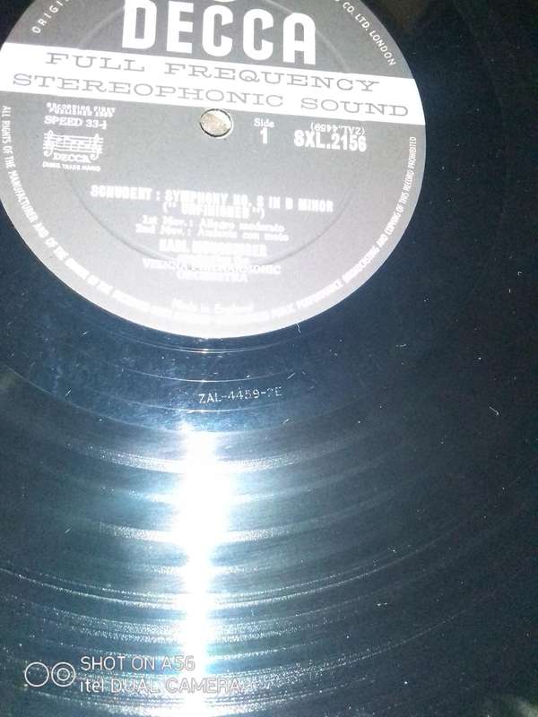 RARE COLLECTORS LP  DECCA SXL 2156  Schubert Symphony No. 8 Unfinished