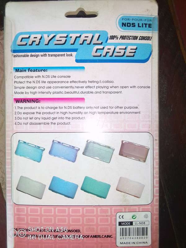 Rare OEM Nintendo DS Lite Crystal Case  Brand New Sealed  R360 + Bob Shop Delivery