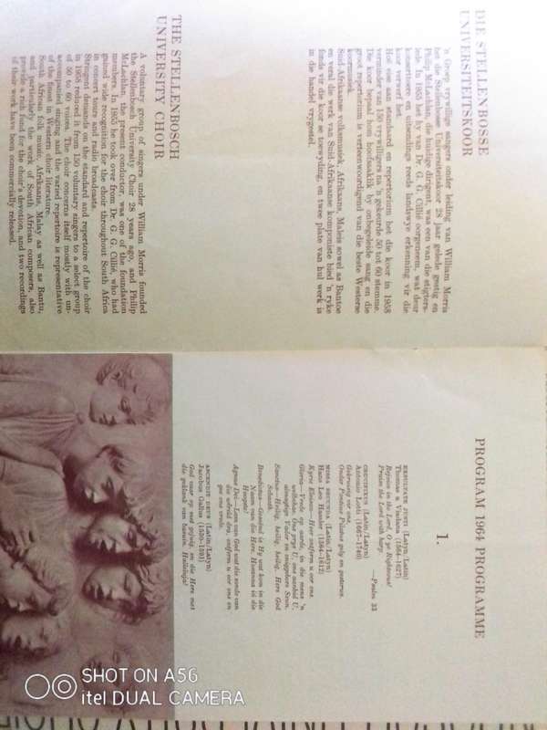 Stellenbosse Universiteitskoor - Philip McLachlan - HMV JCLP 10042 (Rare, Circa 1964)