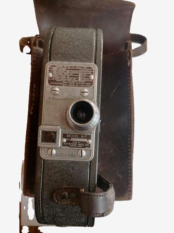 Vintage Keystone A-7 16mm Movie Camera  USA Made | Model A-7 with Original Case