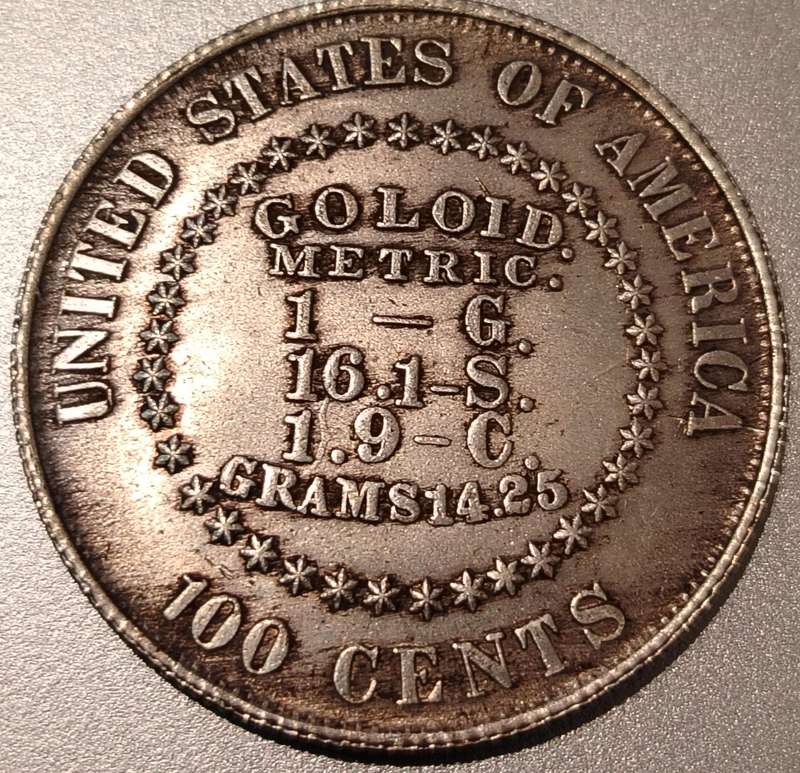 1878 Liberty Nickel with 100 cents, XF-45 condition