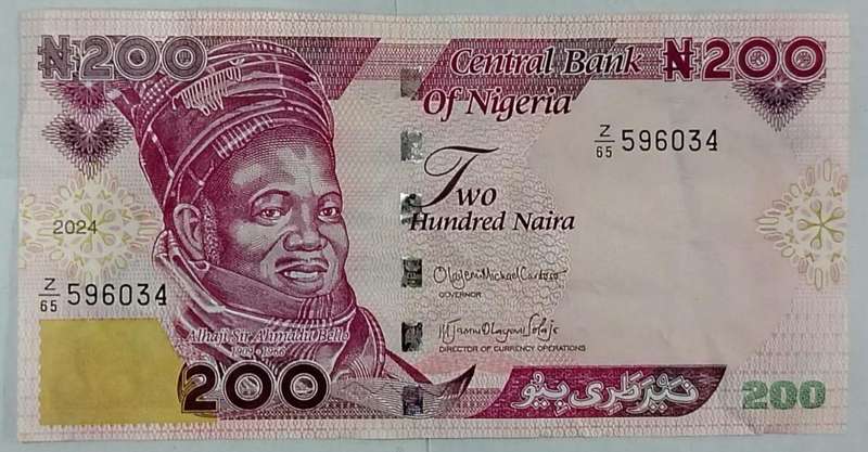 Nigeria 200 Naira (200) Banknote  2024 | Uncirculated | Alhaji Sir Ahmadu Bello