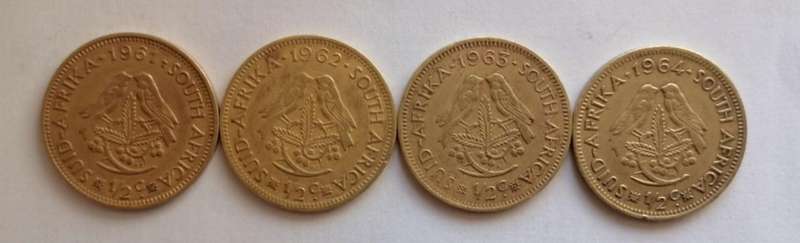 South Africa ½ Cent Coin Set  Jan van Riebeeck Series
