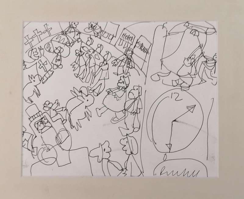 Elwin Buchel Pen Sketches - All Original not framed at bargain price of R380