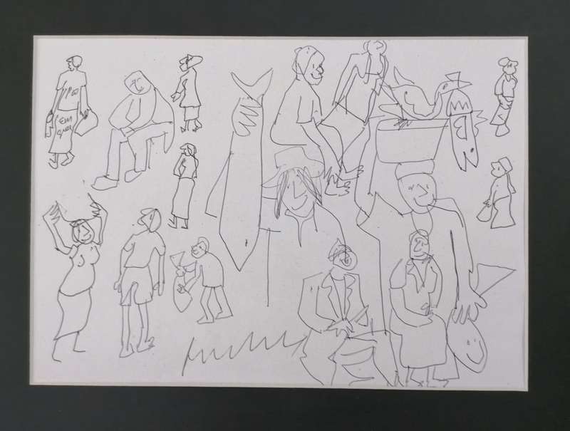 Elwin Buchel Pen Sketches - All Original not framed at bargain price of R380