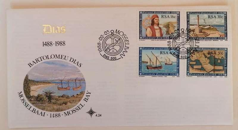 1988 Bartolomeu Dias 500 Years First Day Cover | Mossel Bay