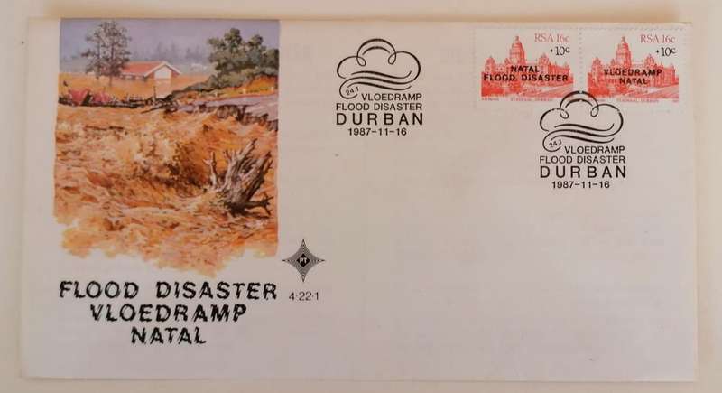 1987 Natal Flood Disaster  First Day Cover | Durban
