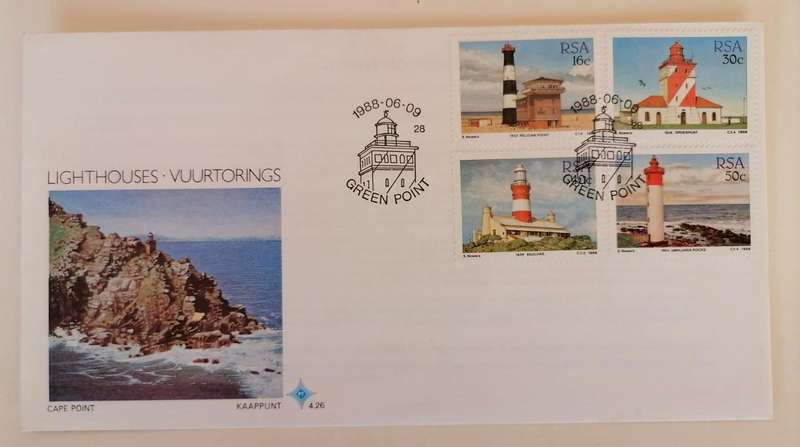 1988 South African Lighthouses First Day Cover | Green Point