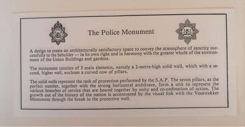 Police 1913 - 1983 Official 70th Anniversary Cover | R2 Union Buildings Stamp