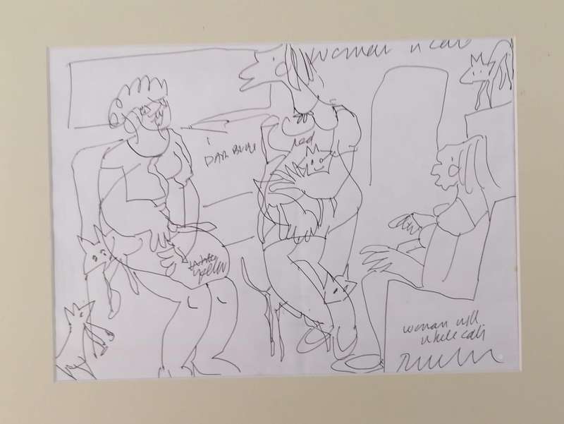 Elwin Buchel Pen Sketches - All Original not framed at bargain price of R380