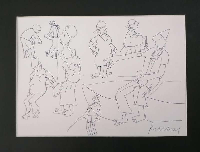 Elwin Buchel Pen Sketches - All Original not framed at bargain price of R380