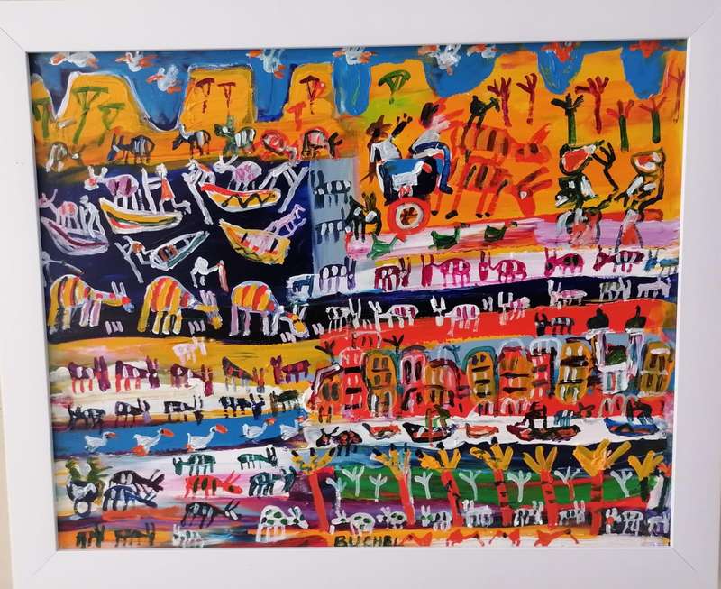 Original Painting by Dr. Elwin Buchel  Rare Opportunity to Own Exclusive Art