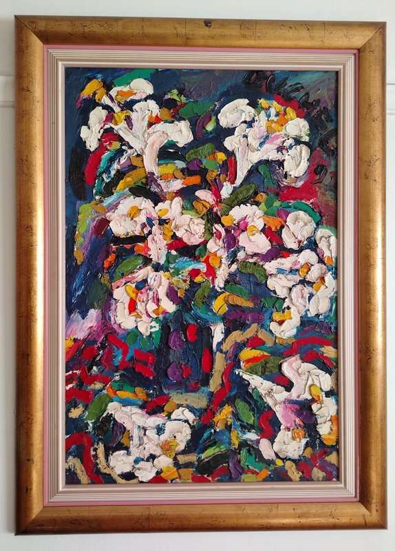 Elwin Buchel Oil Painting - Collectors Piece - Flowers Oil
