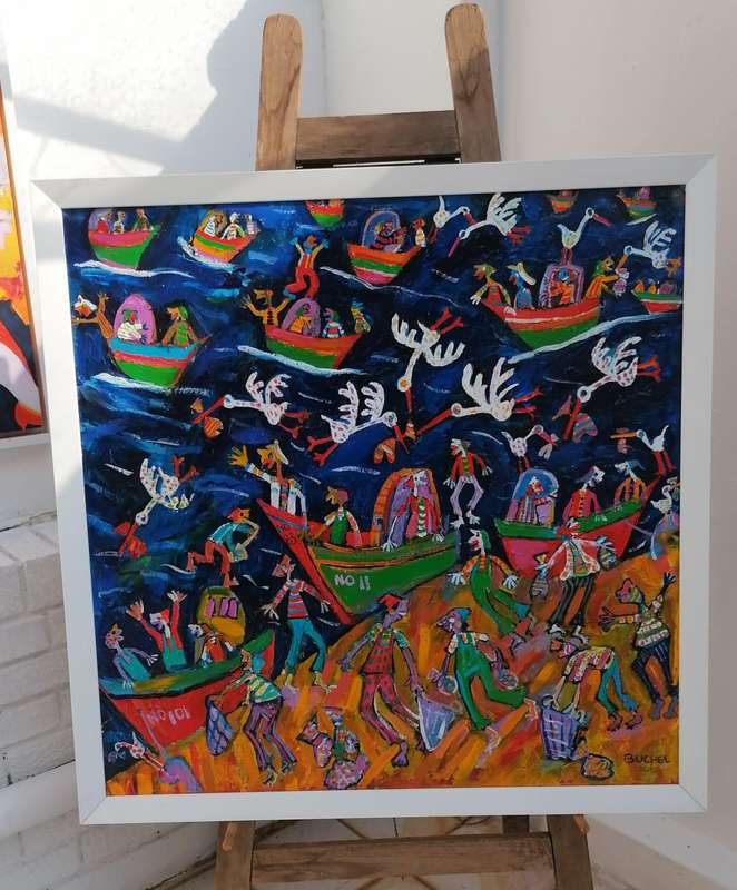 Original Painting by Dr. Elwin Buchel  Rare Opportunity to Own Exclusive Art