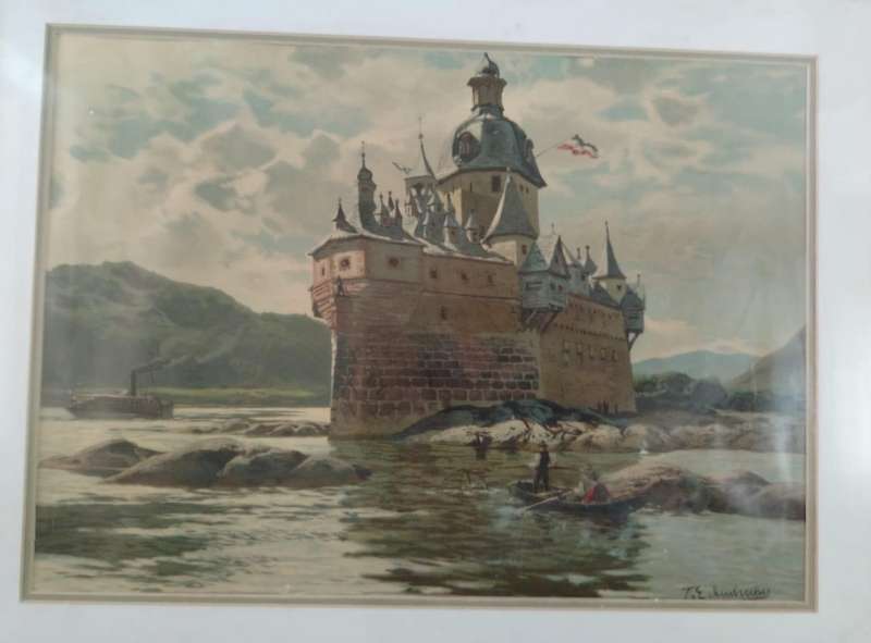 1900's Ghost Ship Painting Immaculate