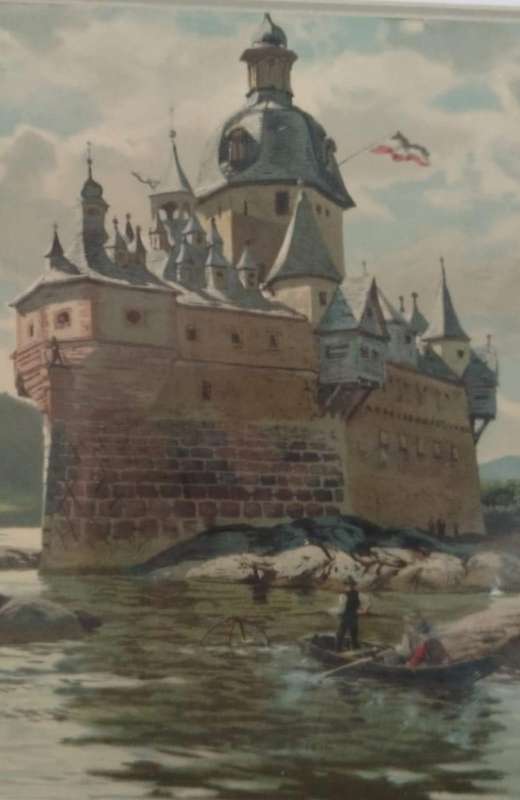 1900's Ghost Ship Painting Immaculate