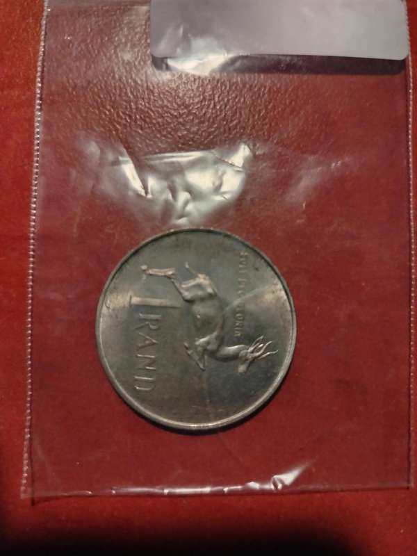 1967 South Africa Silver R1 pregnant springbok - SCARCE - 1966 is not the only year of issue