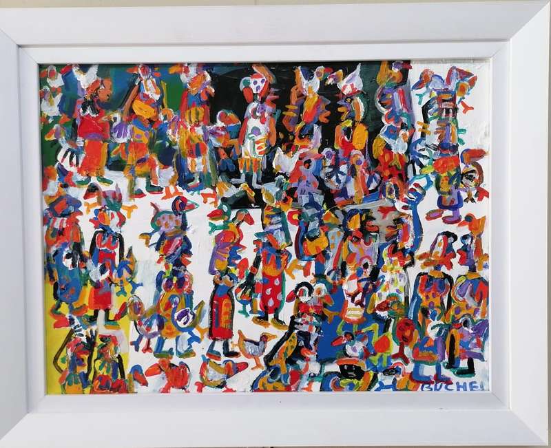 Original Painting by Dr. Elwin Buchel  Rare Opportunity to Own Exclusive Art