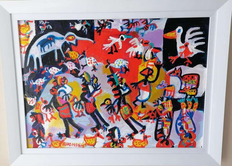 Original Painting by Dr. Elwin Buchel  Rare Opportunity to Own Exclusive Art