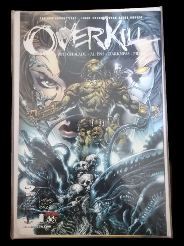 Overkill #2 (Sealed)  Witchblade, Aliens, Darkness, Predator  Rare Crossover Comic!