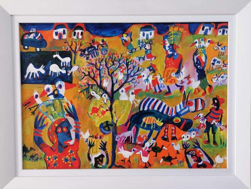 Original Painting by Dr. Elwin Buchel  Rare Opportunity to Own Exclusive Art