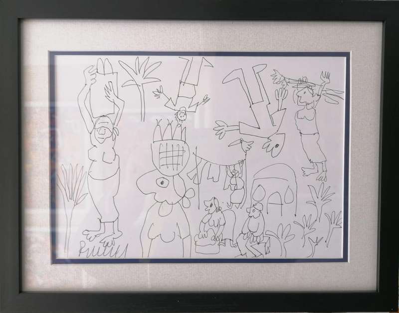 Original Sketch by Elwin Buchel  Rare Opportunity to Own Exclusive Art