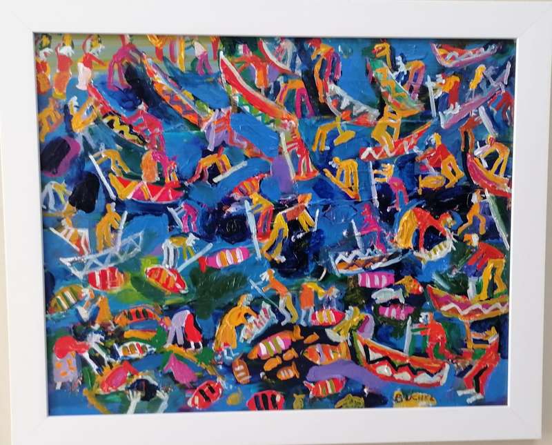 Original Painting by Dr. Elwin Buchel  Rare Opportunity to Own Exclusive Art