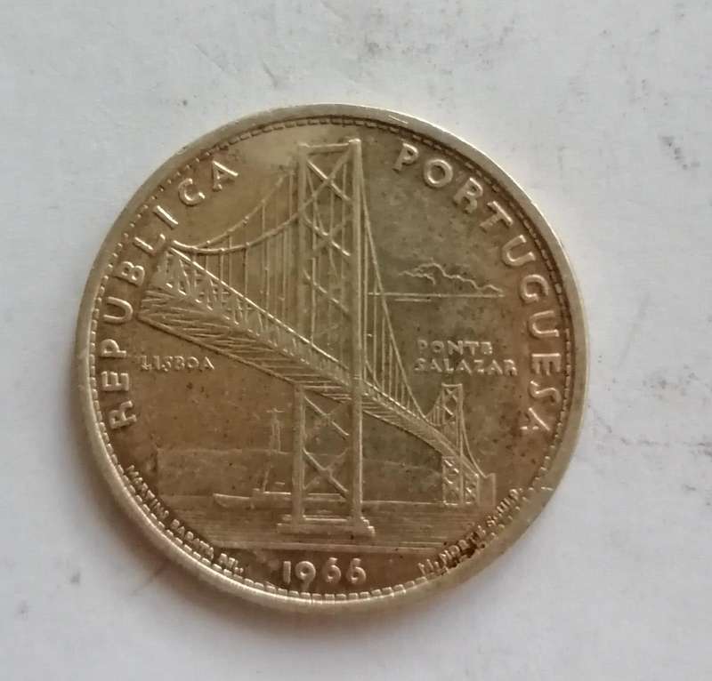 Vintage Portuguese Coin Lot  Includes Rare 1966 20 Escudos Silver | Collectible 11-Coin Set