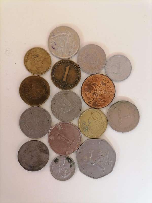 Lot of 15 World Coins  Vintage & Collectible  R1 Auction!