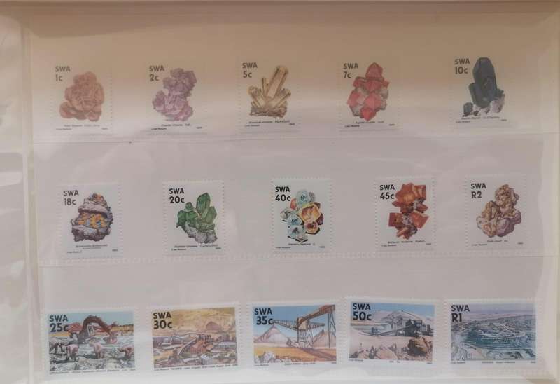 Rare SWA 1989 Fourth Definitive Stamp Set  Mines & Minerals Mint in Plastic Sleeve