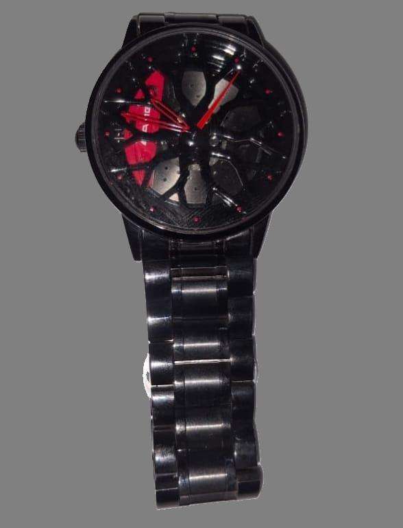 Race Republic Sports-Inspired Quartz Watch  Sleek Black Design