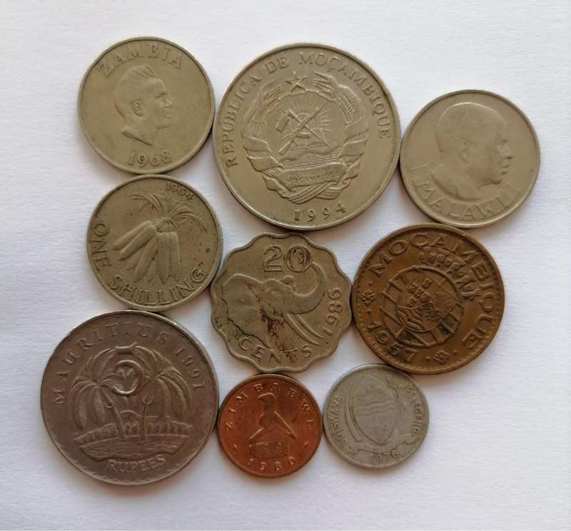 Lot of 9 African Coins  Mixed Countries (1950s1990s)
