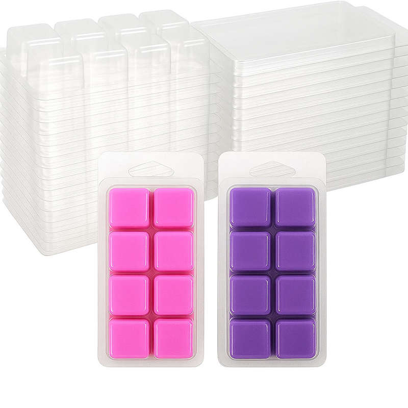 8 cavity clamshell for candle wax melts