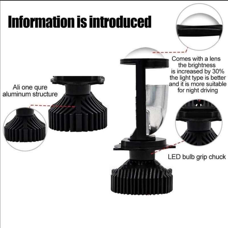 T9 LED H4 projector headlights