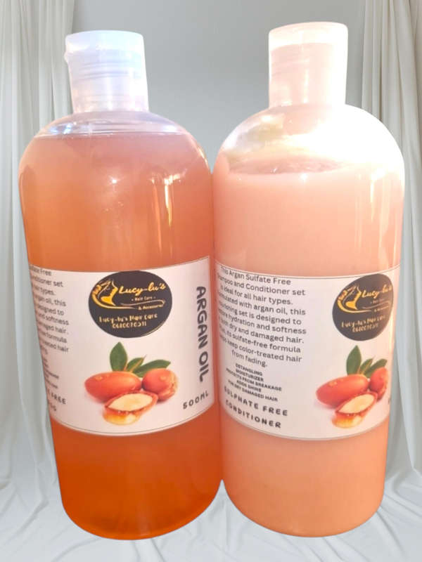 Argan Oil Sulphate Free Shampoo and Conditioner Duo 500ml