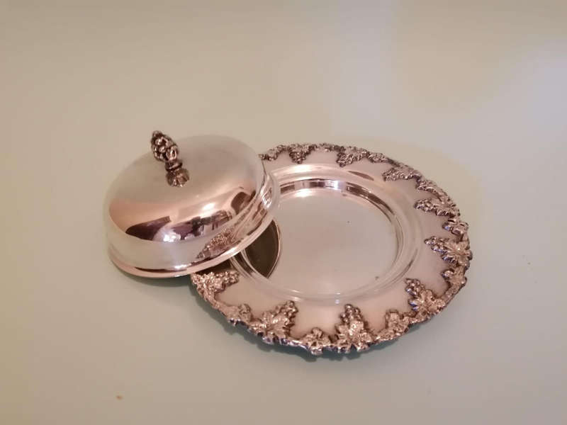 Vintage Silver Plated Butter Dish
