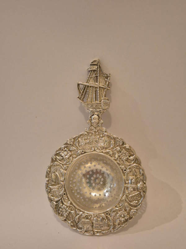 Maritime silver Plated Tea Strainer